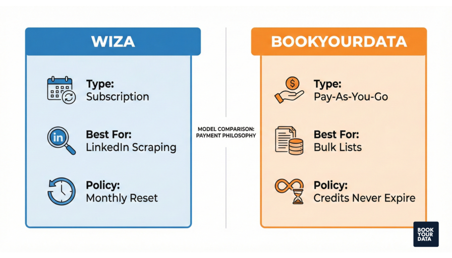 Wiza vs Bookyourdata