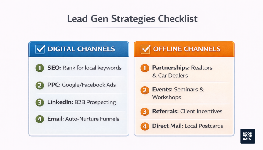 Lead gen strategies checklist