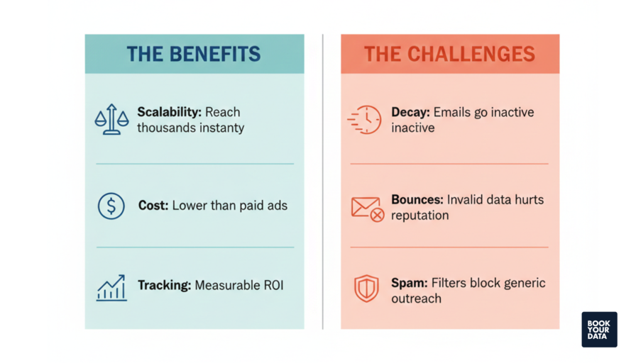 Email marketing benefits and challenges