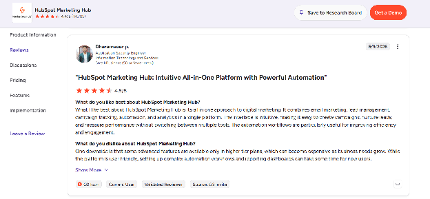 HubSpot Marketing Hub: Intuitive All-in-One Platform with Powerful Automation