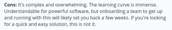 Absorb LMS review hints at it being difficult to use.