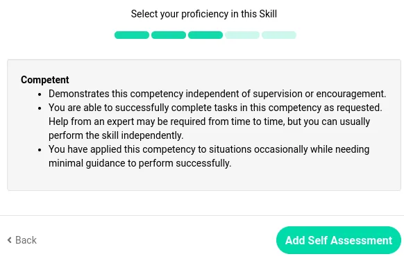 What adding skills to HowNow looks like. Description of what makes a competent skill