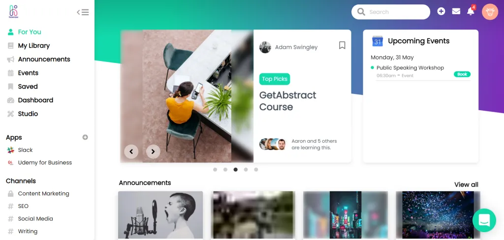 HowNow layout