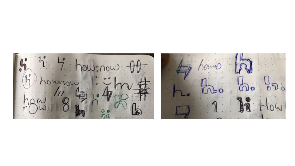 HowNow new logo first sketches
