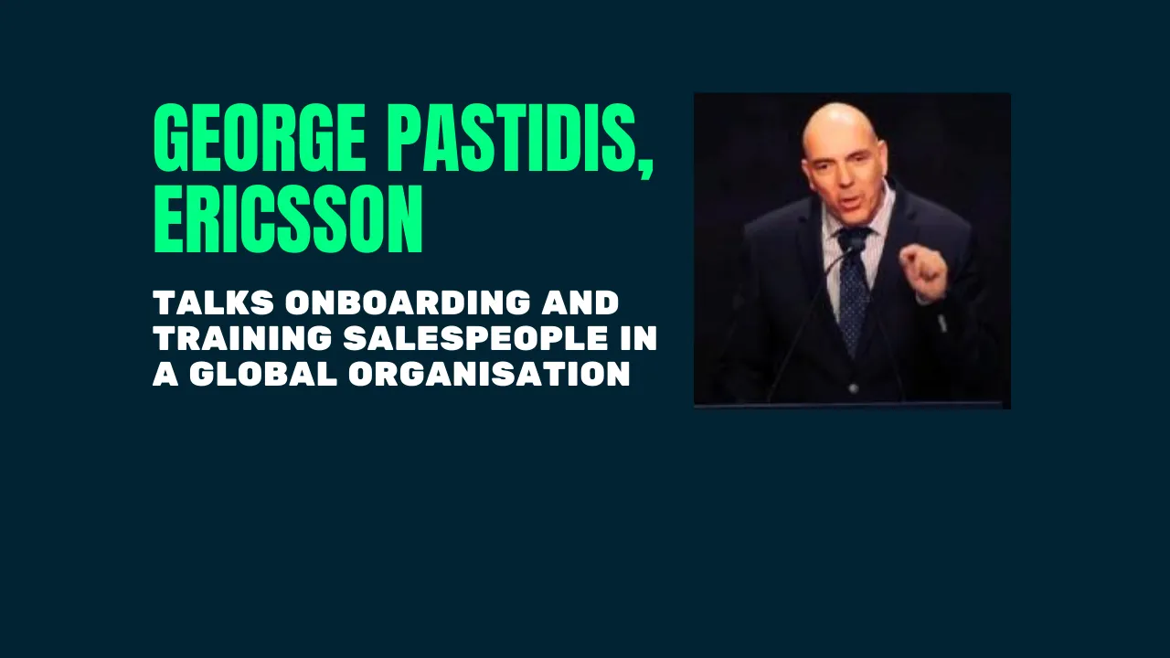 Sales insights from someone with a wealth of experience. We spoke with George Pastidis on leading, training and onboarding salespeople. Read the interview.