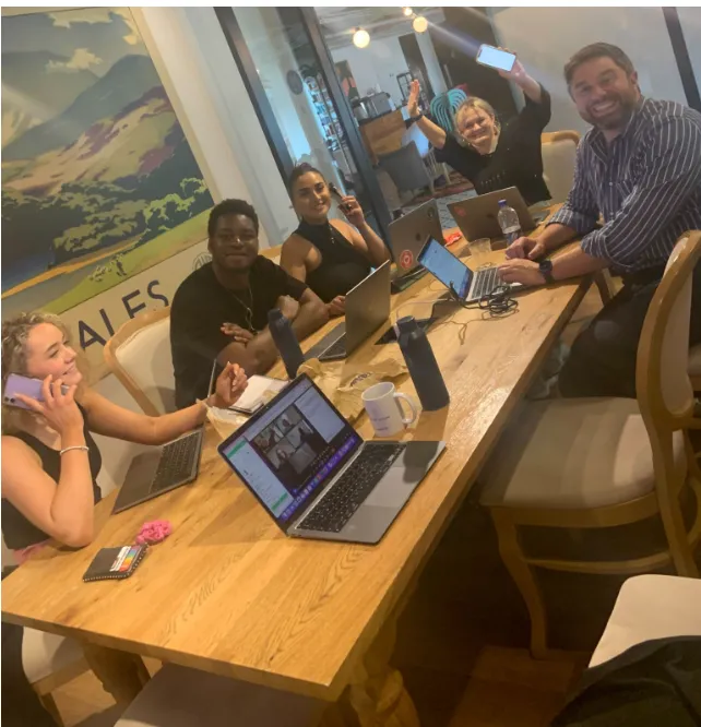 Team sales following up on LT leads