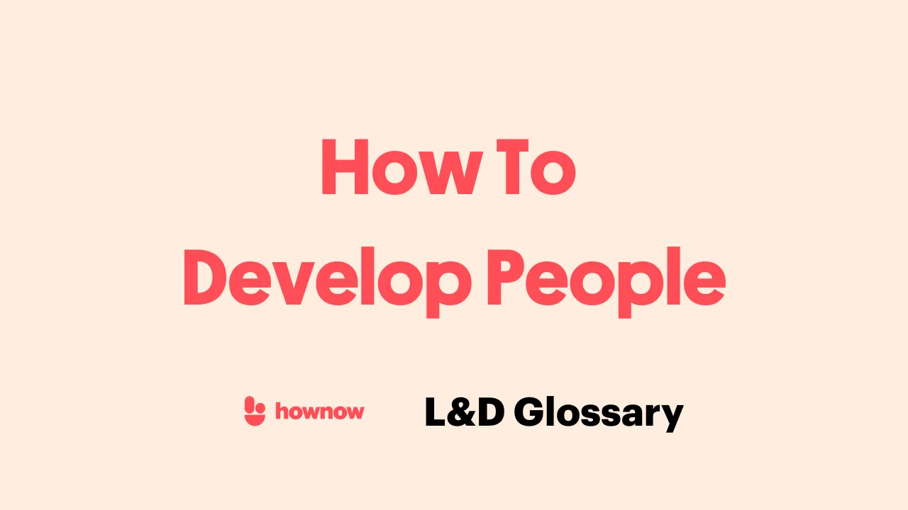 How To Develop People