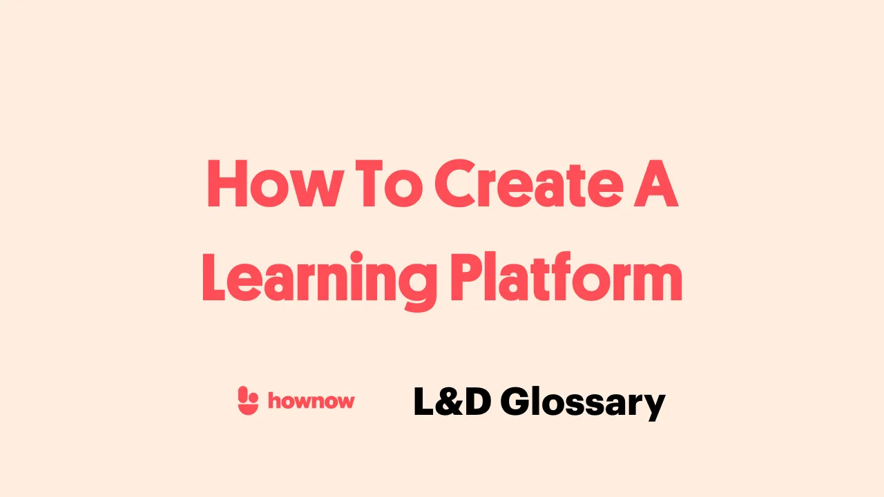 How To Create A Learning Platform