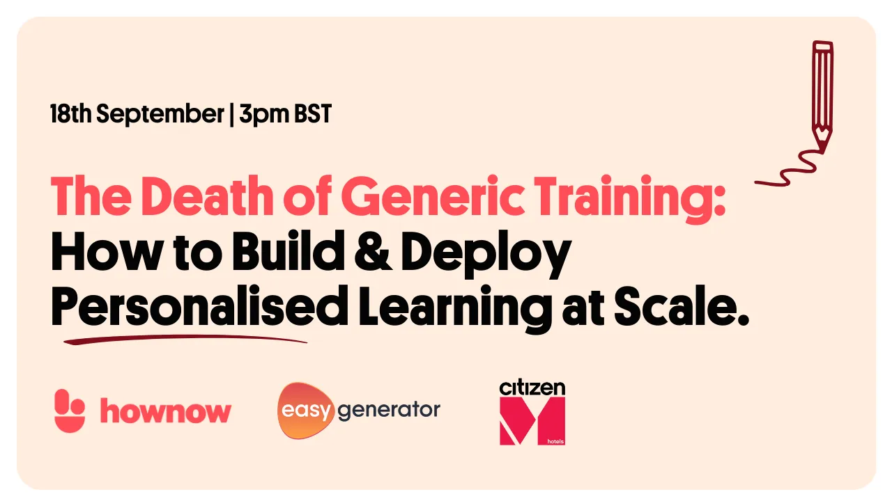 Webinar: How to Build & Deploy Personalised Learning at Scale