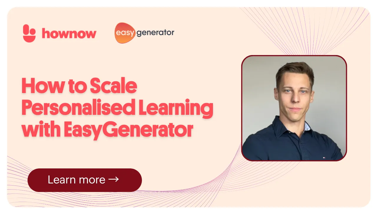 How to Scale Personalised Learning with EasyGenerator