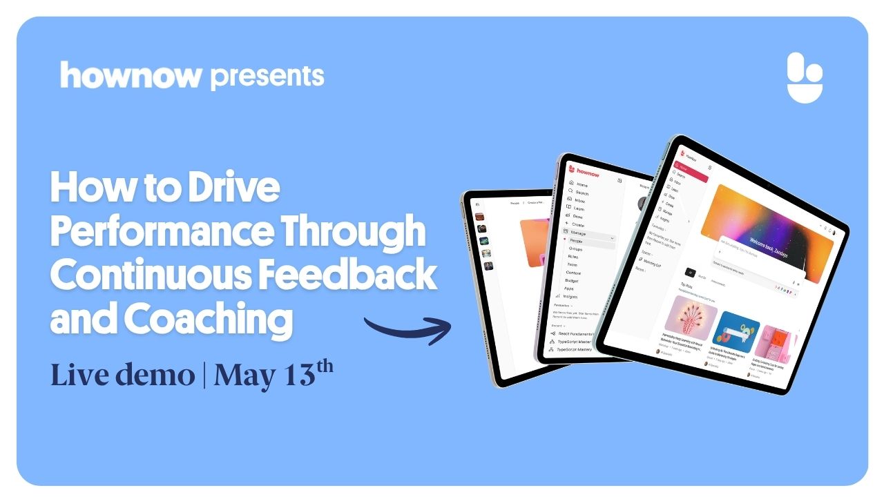 Live demo: How to Drive Performance Through Continuous Feedback and Coaching