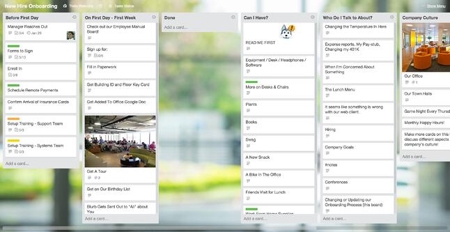 Trello Onboarding Board