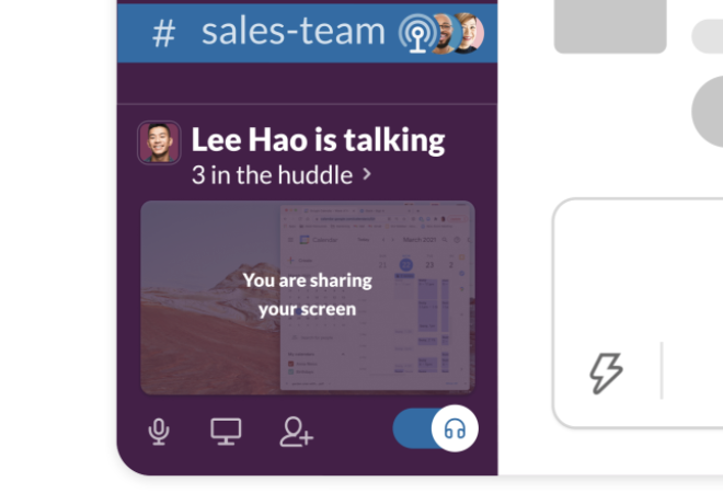 Slack's Huddle feature for new employee onboarding