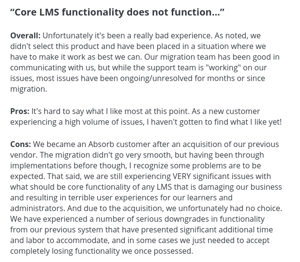 Absorb LMS review 1 