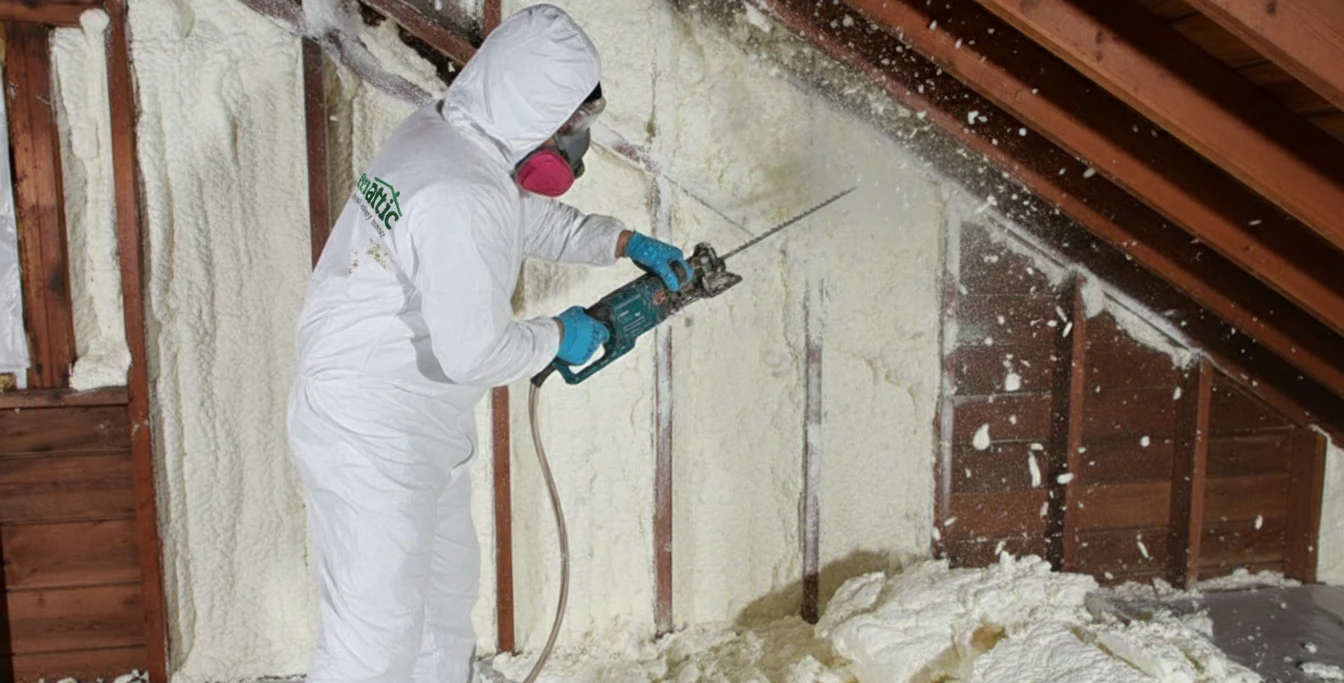 Green Attic Removing Spray Foam Insulation