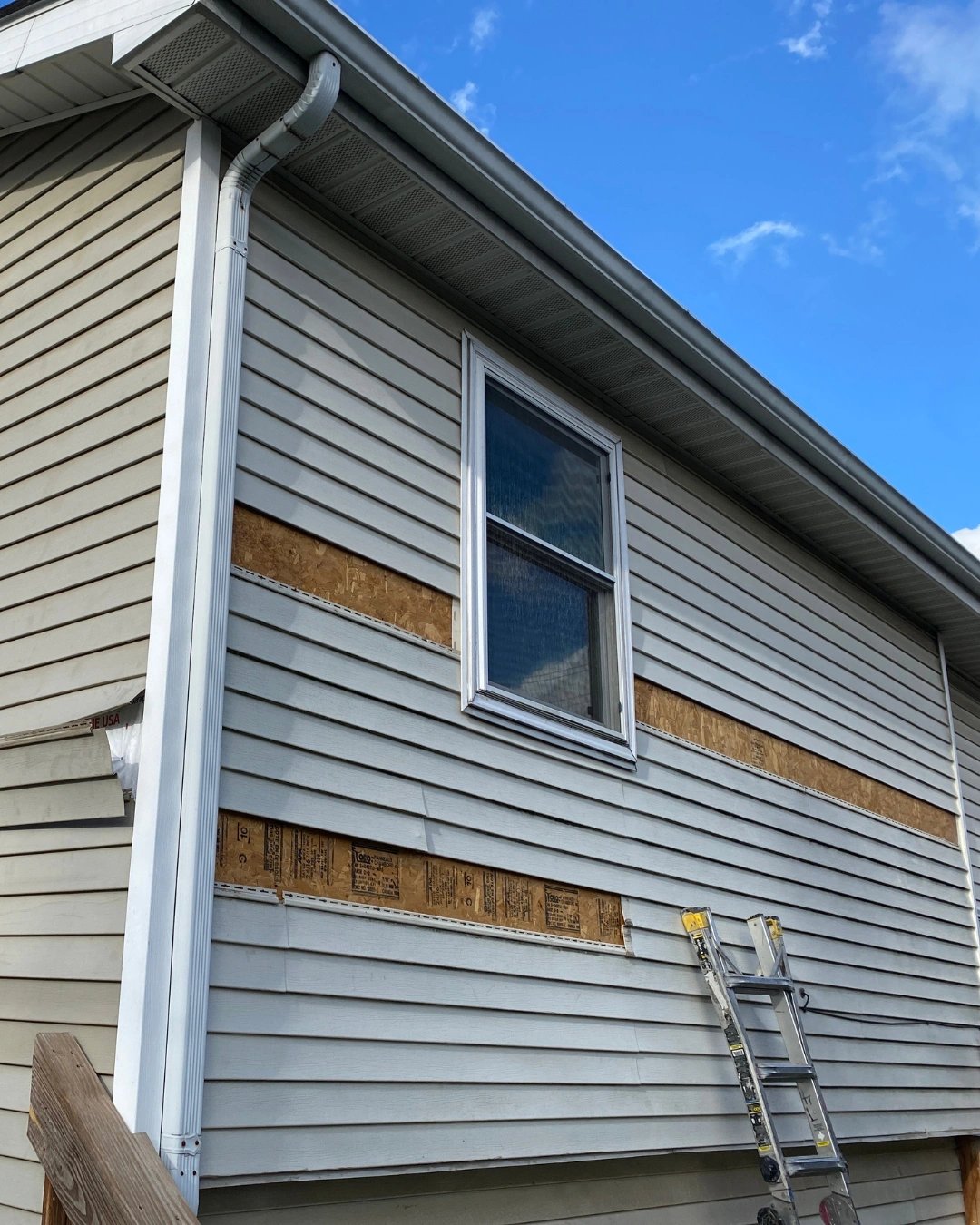 Which Way Should Soffit Vents Face Correctly oriented soffit vents facing the house along a home's eaves