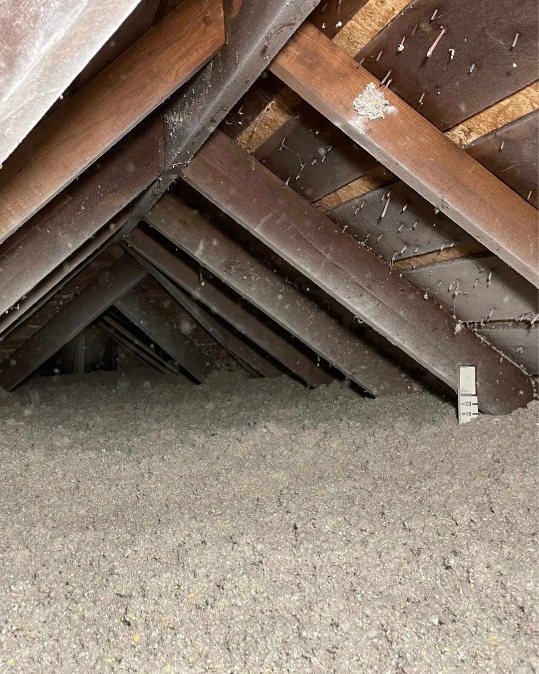 Attic insulation installed in a Chicago home for energy efficiency