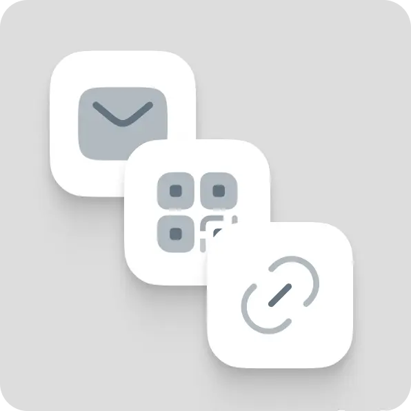 Mailchimp logo with a smiling chimpanzee face in a yellow rounded square and an envelope icon in a gray and white rounded square.
