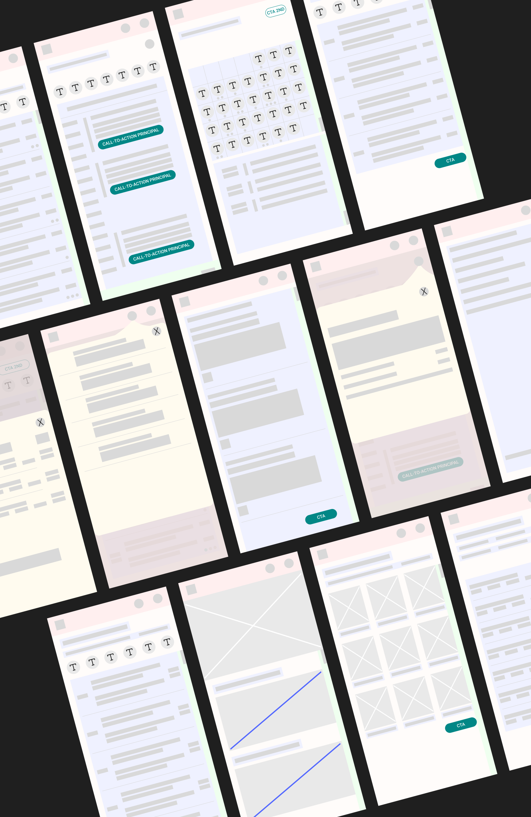 Wireframes low-fidelity illustration