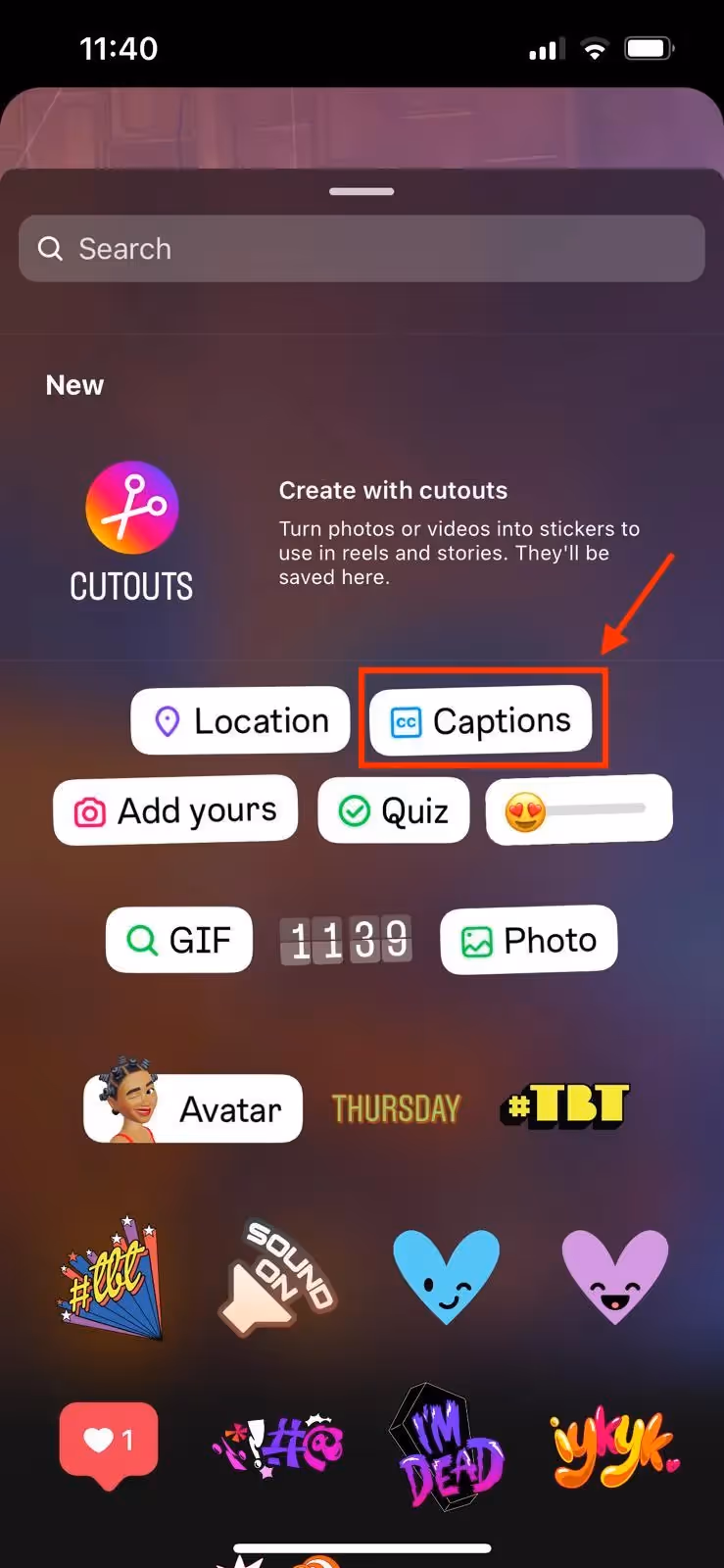 generate captions for Instagram Reels