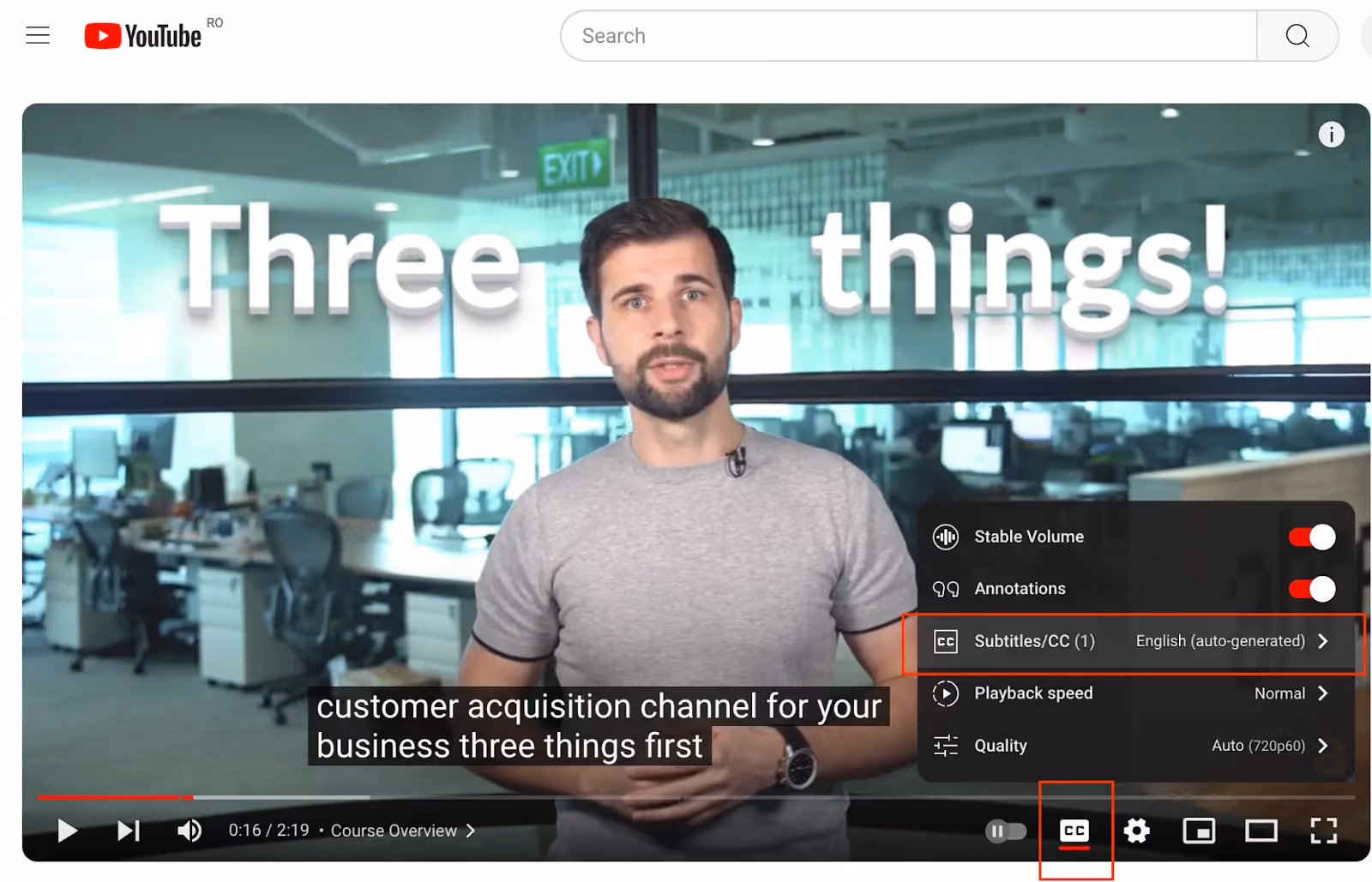 how to translate youtube videos with automatic subtitles