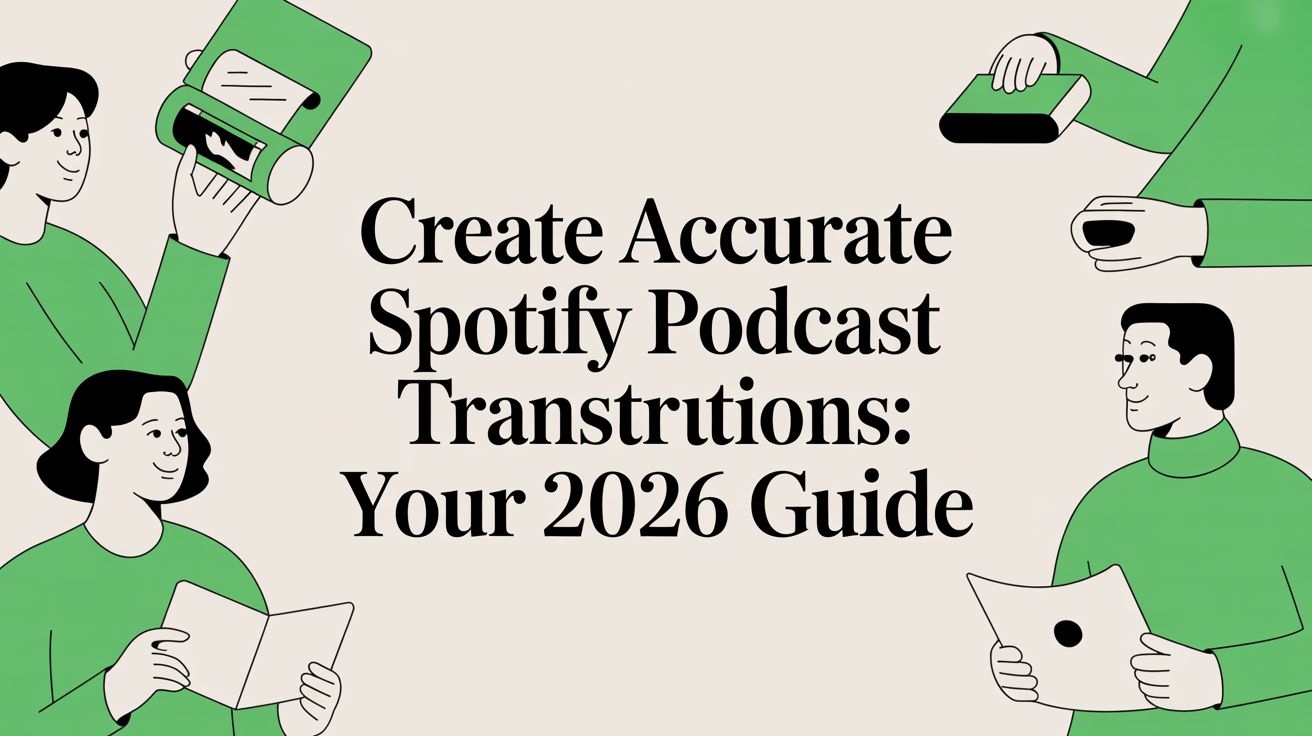 Create Accurate Spotify Podcast Transcripts: Your 2026 Guide