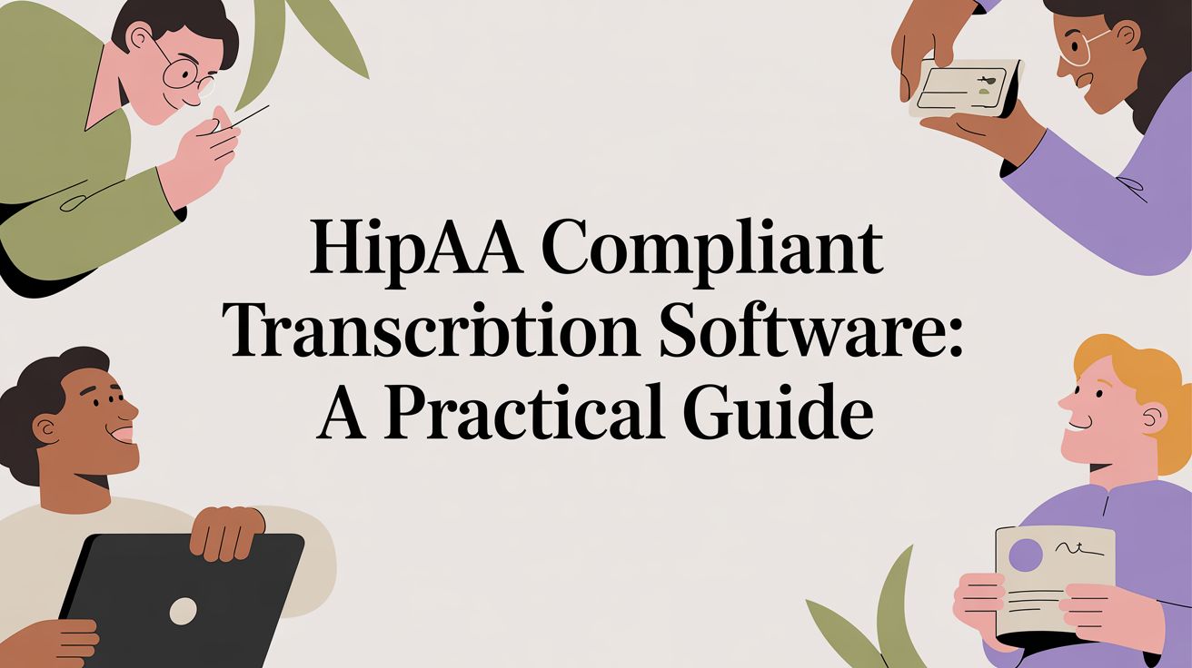 HIPAA Compliant Transcription Software: A Practical Guide
