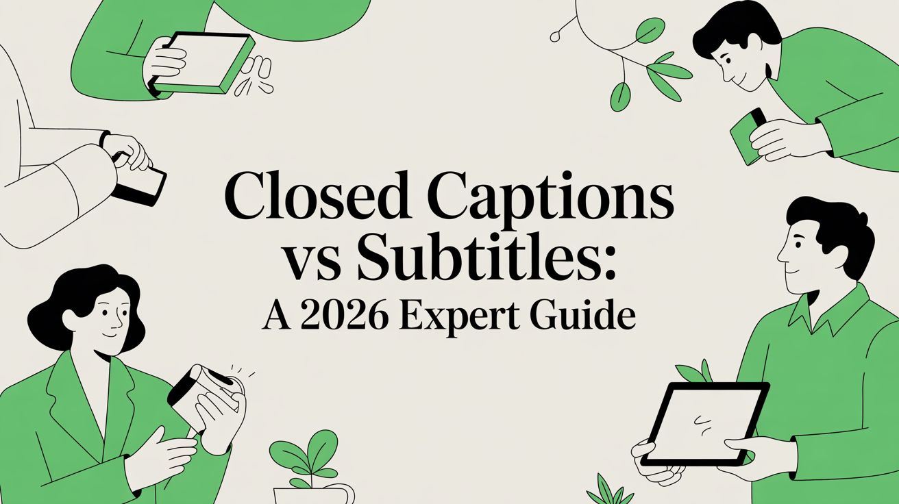 Closed Captions vs Subtitles: A 2026 Expert Guide