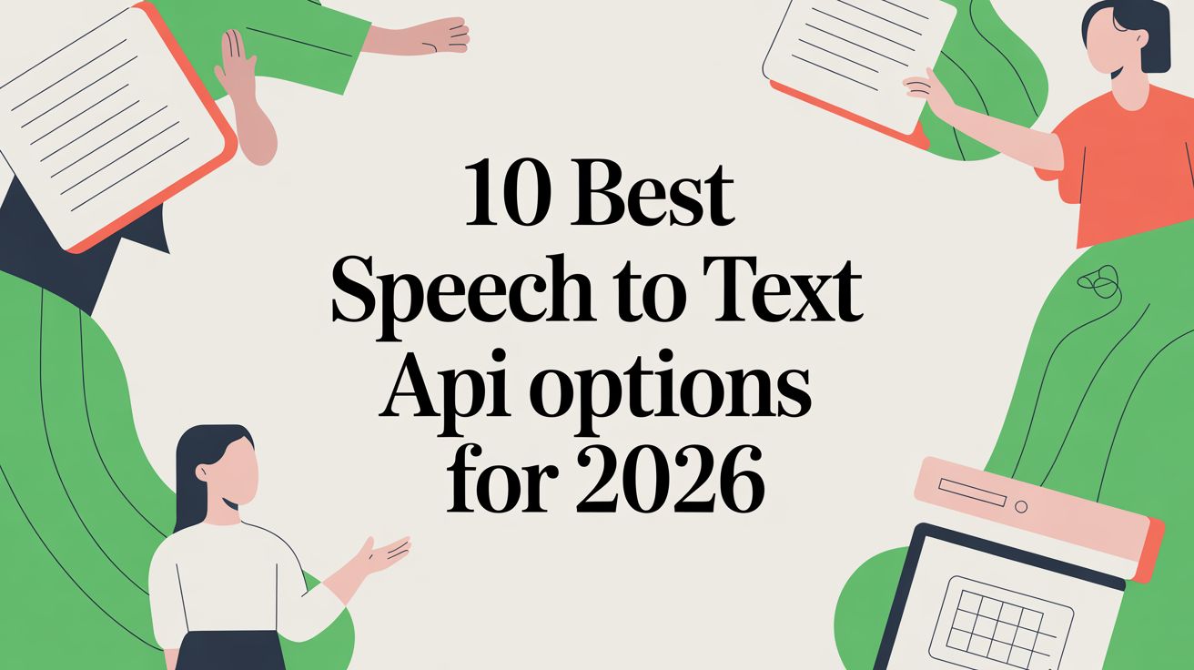 10 Best Speech to Text API Options for 2026