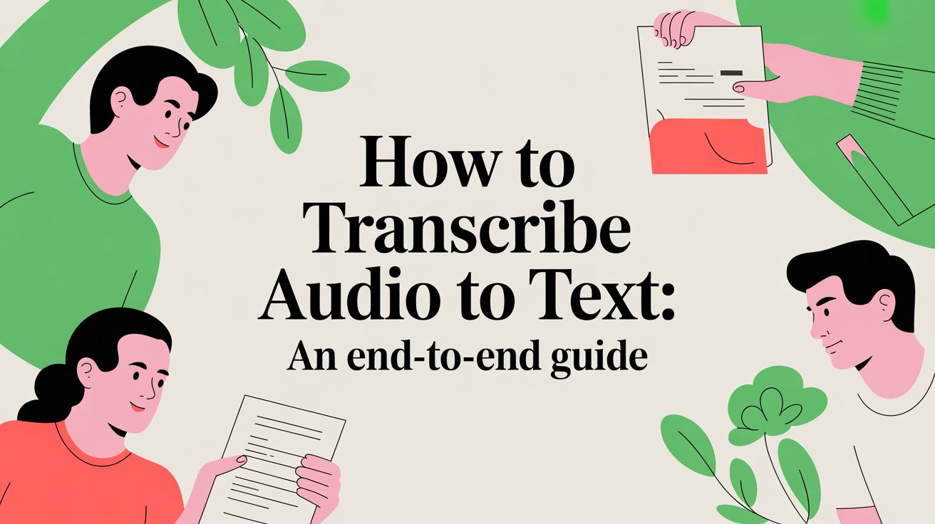 How to Transcribe Audio to Text: An End-to-End Guide