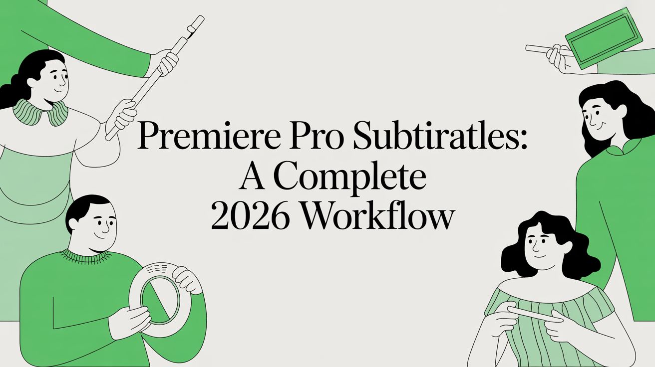 Premiere Pro Subtitles: A Complete 2026 Workflow