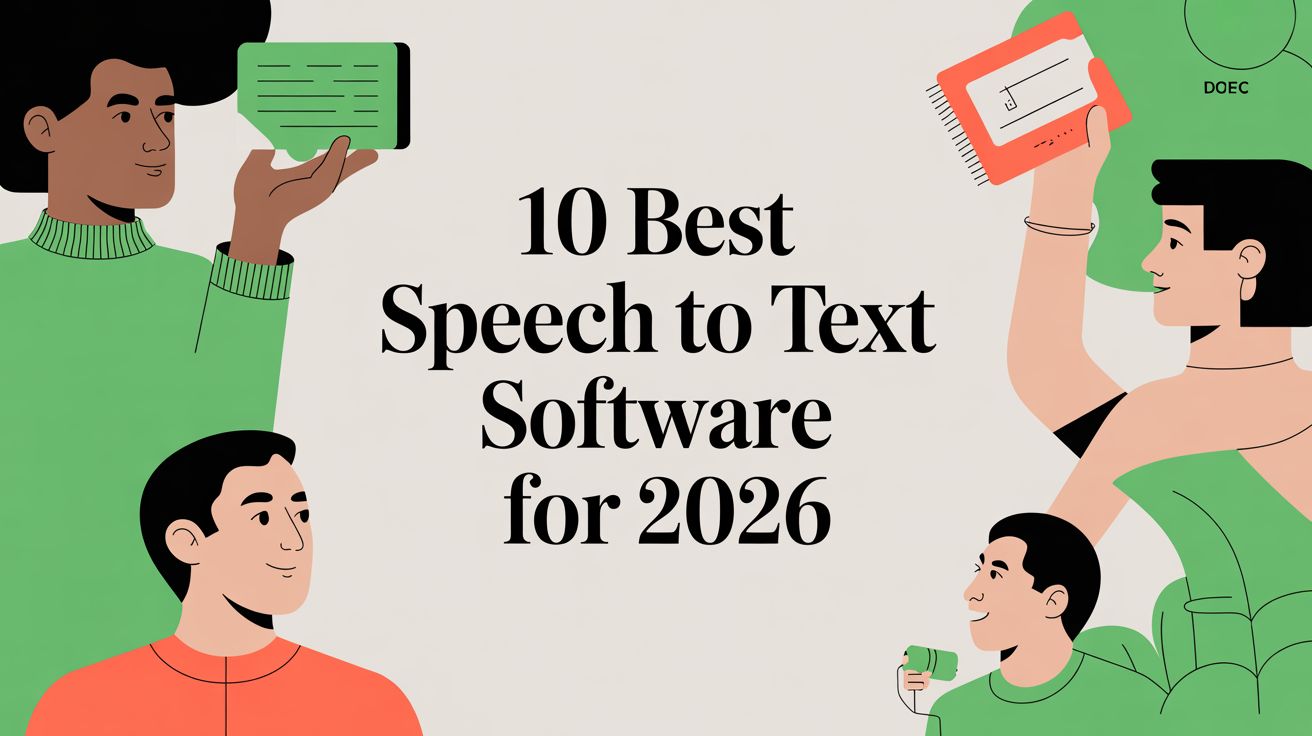 10 Best Speech to Text Software for 2026