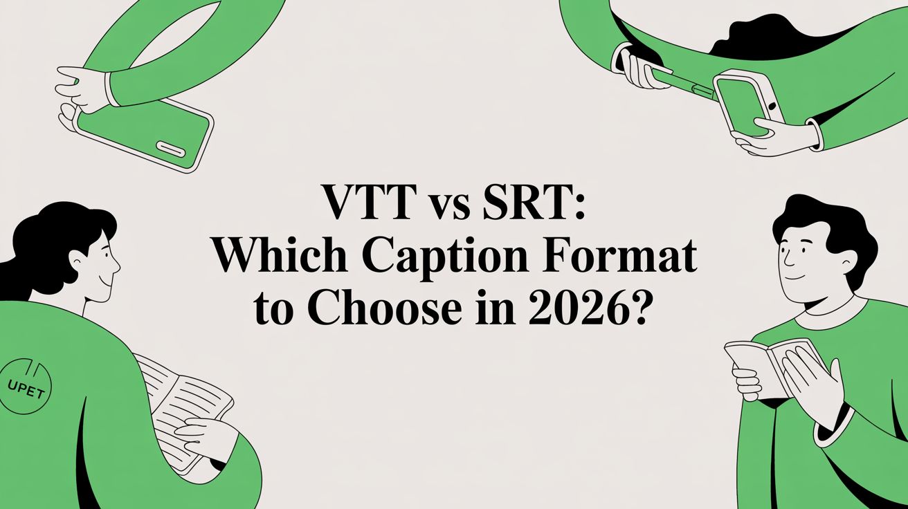VTT vs SRT: Which Caption Format to Choose in 2026?