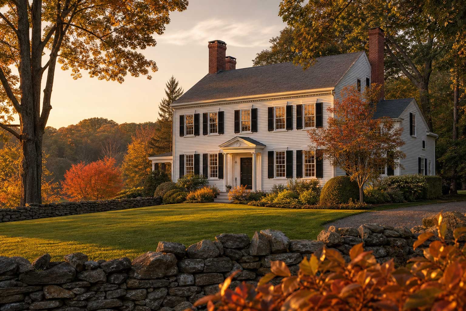 Luxury estate home in Wayland, Massachusetts