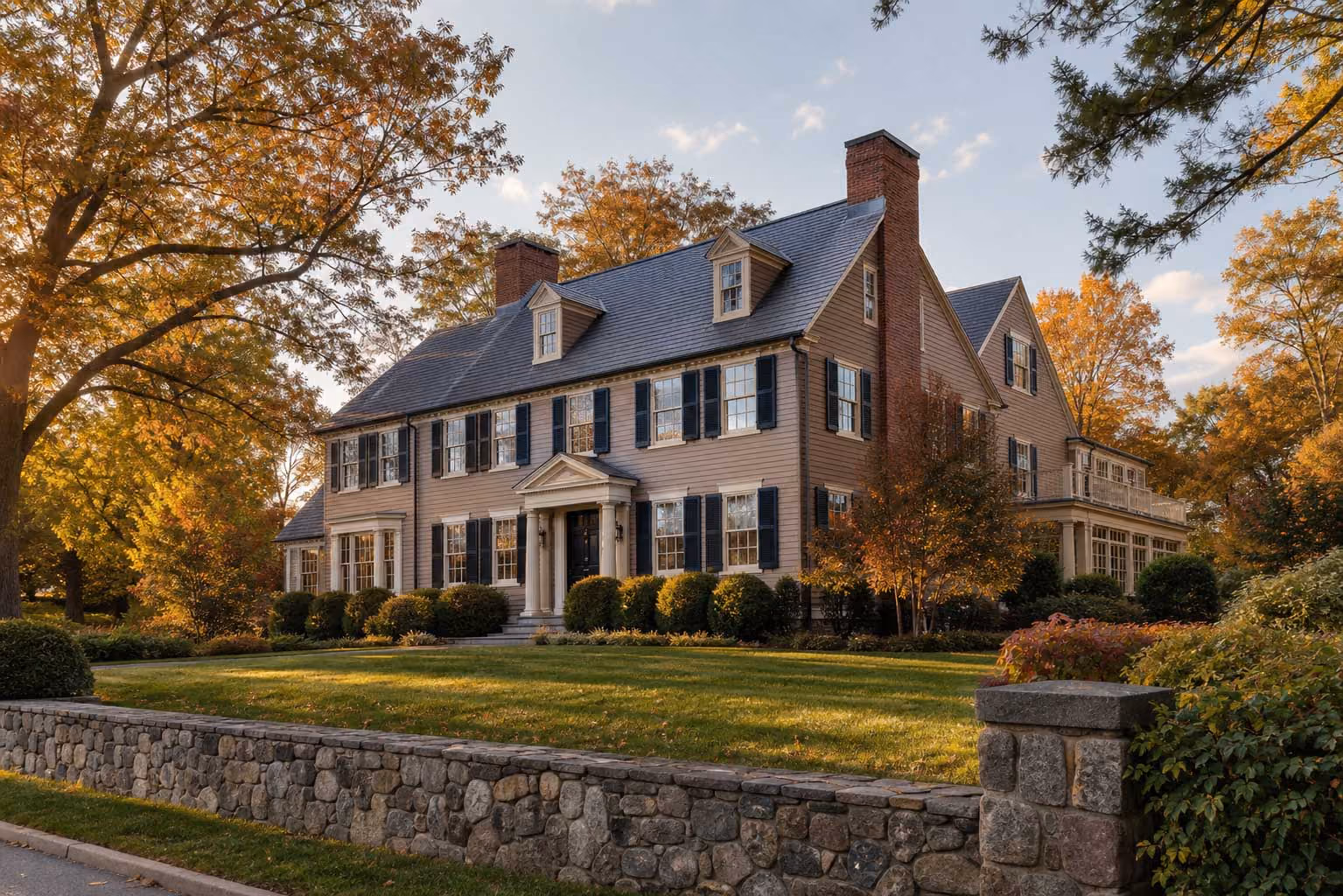 Victorian home near the Mystic Lakes in Winchester, Massachusetts