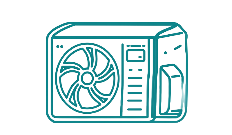 Air conditioning crew icon