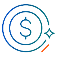 Coin icon representing the cost of the first million dollars of umbrella coverage
