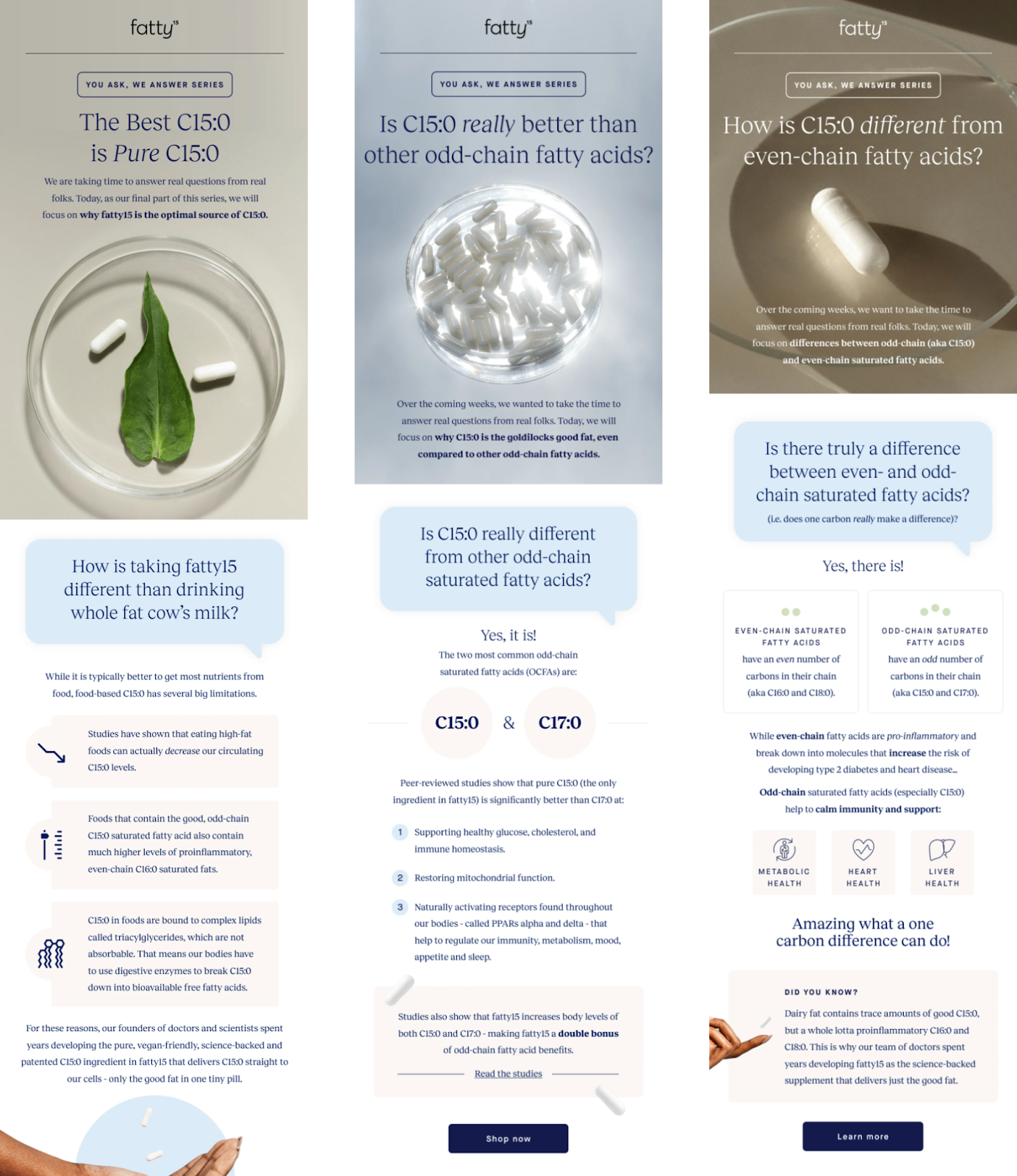 Onboarding email example from Fatty15.