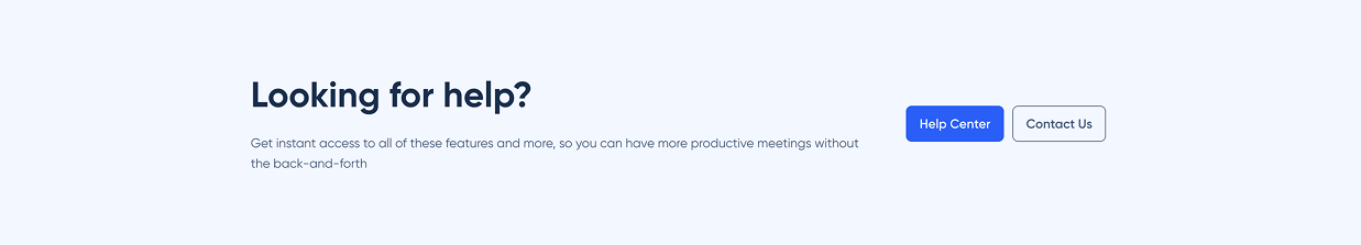 Calendly's support banner at the bottom of their Resources page.