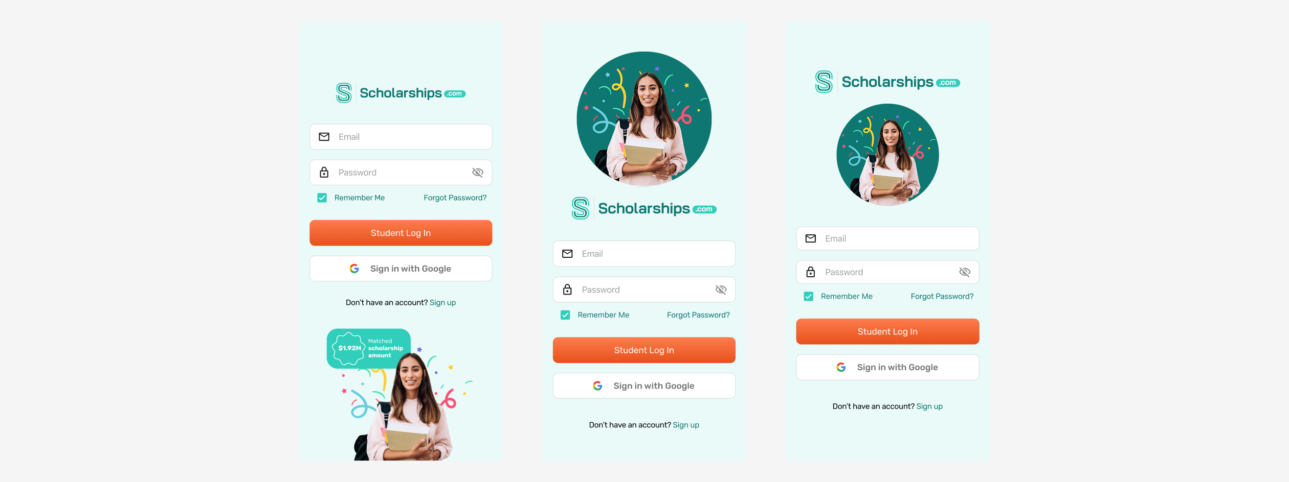 3 iterations of the login page.
