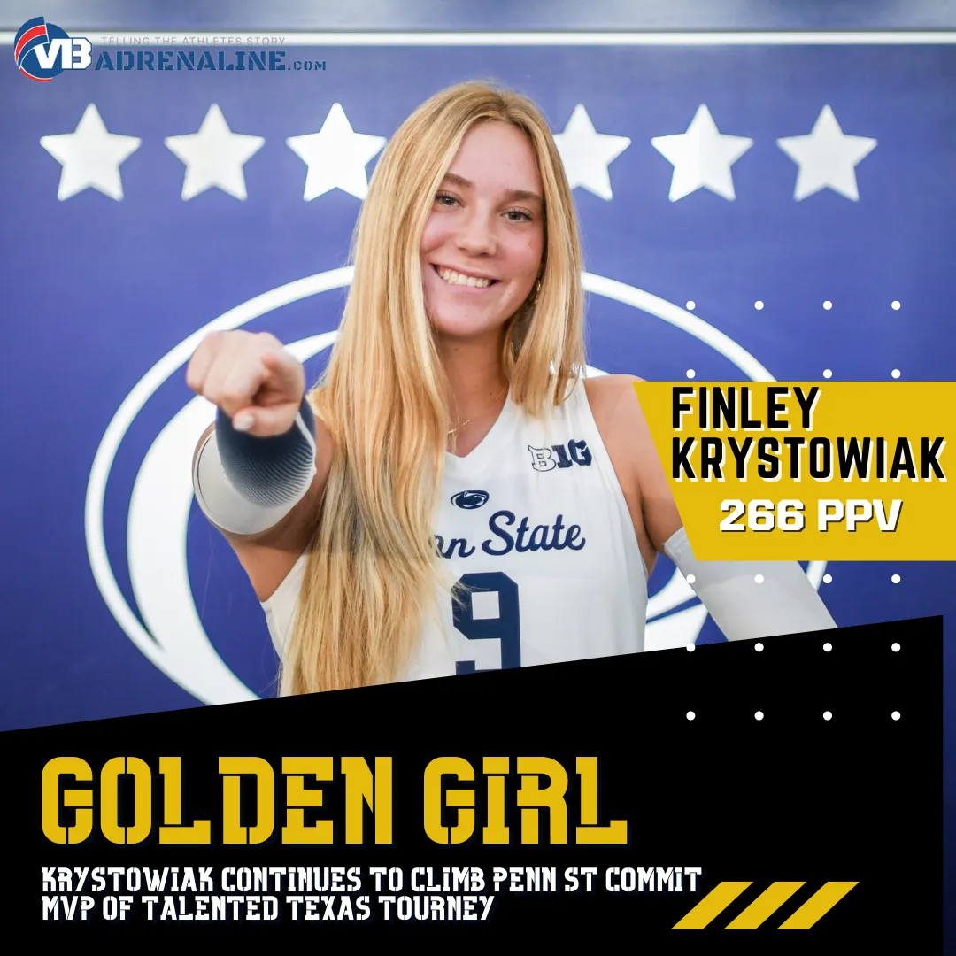 Krystowiak turns GOLDEN as she takes homes MVP at Volleypalooza