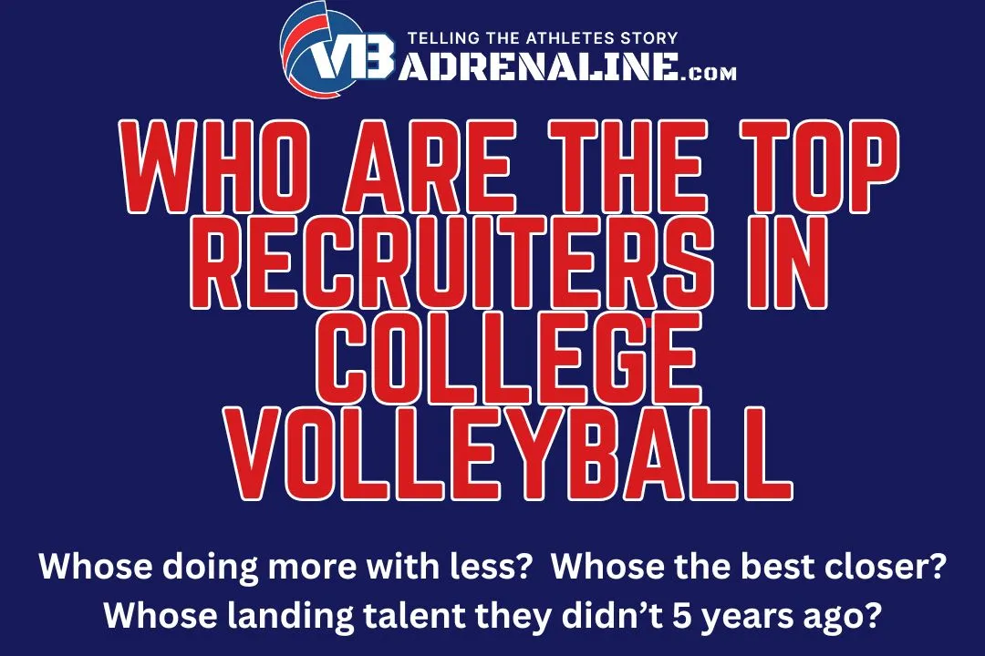 Who are the top recruiters in college volleyball?