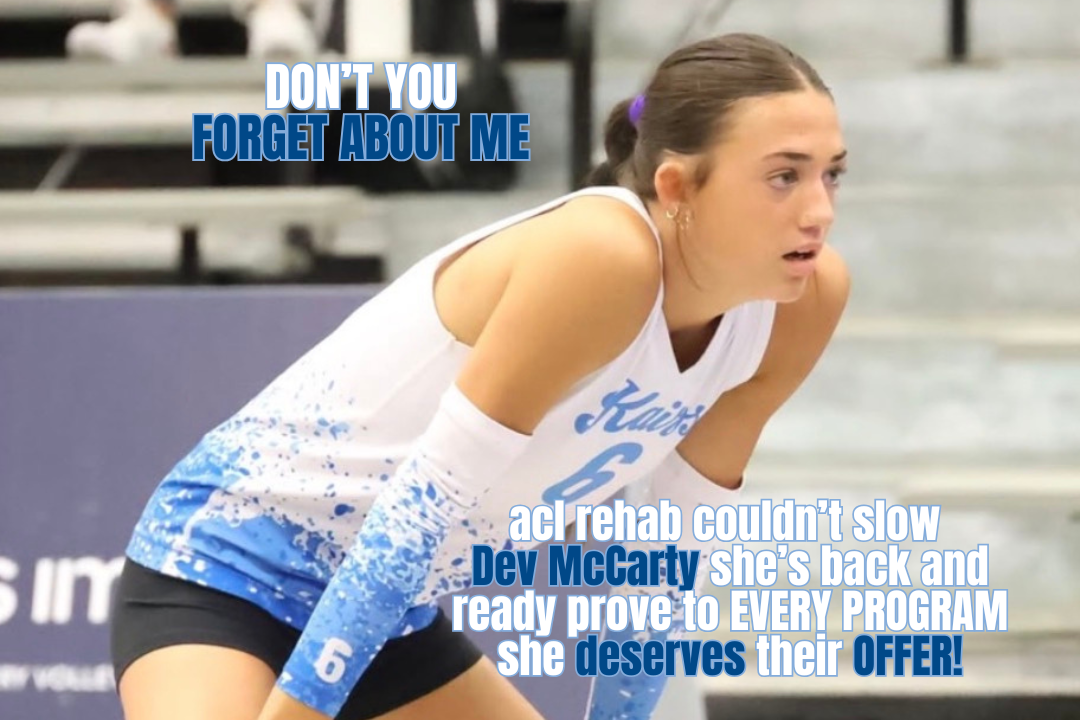 SHE'S BACK: Deviryn McCarty was one of the fastest rising '28 Liberos before an injury sidelined for 8 months. The Kairos athlete is full-speed now and back to prove she deserves every look she was getting last summer!