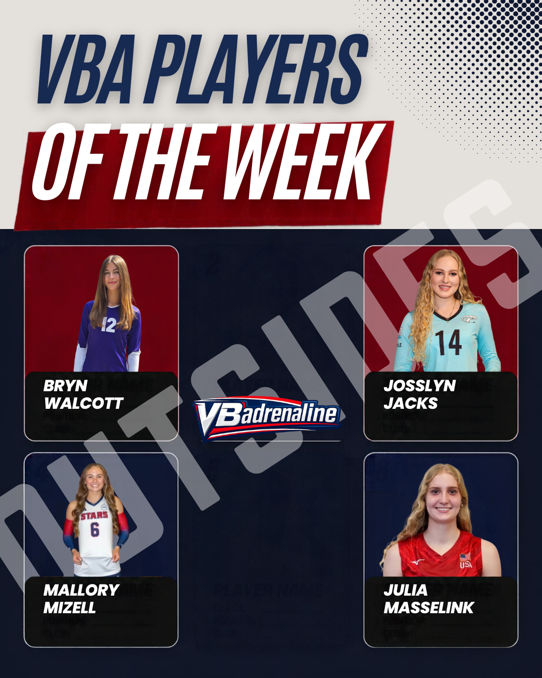 VBA's Players of the Week
