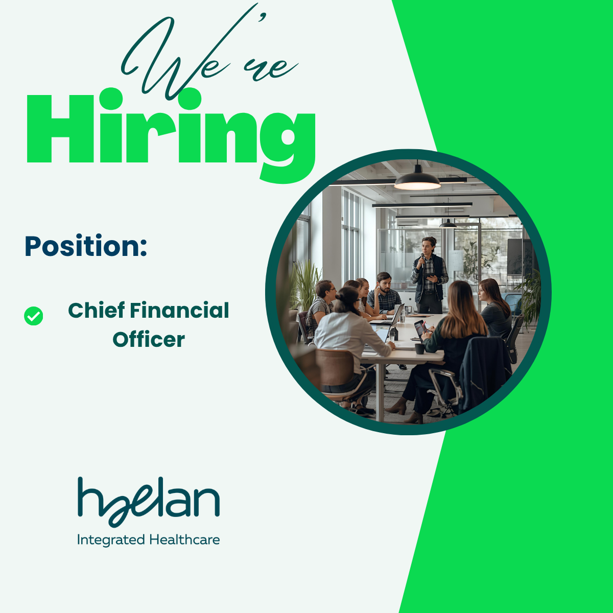we are hiring a CFO