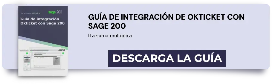 Descarga gratis la guía de integración de Okticket con Sage 200