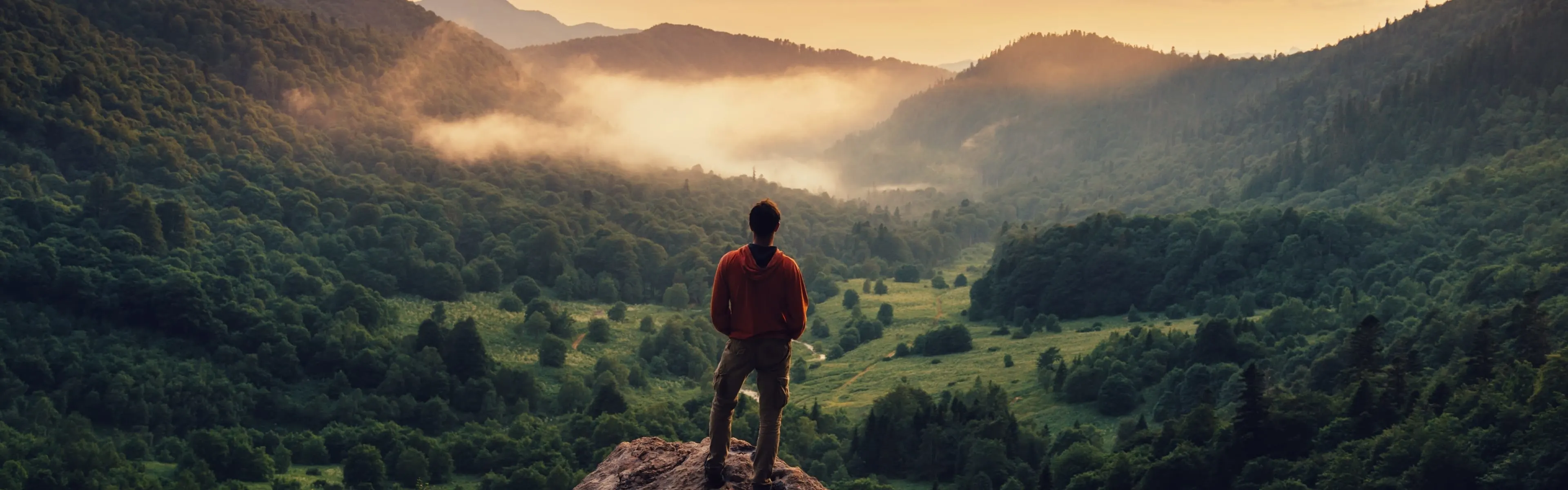 Man on a mountain