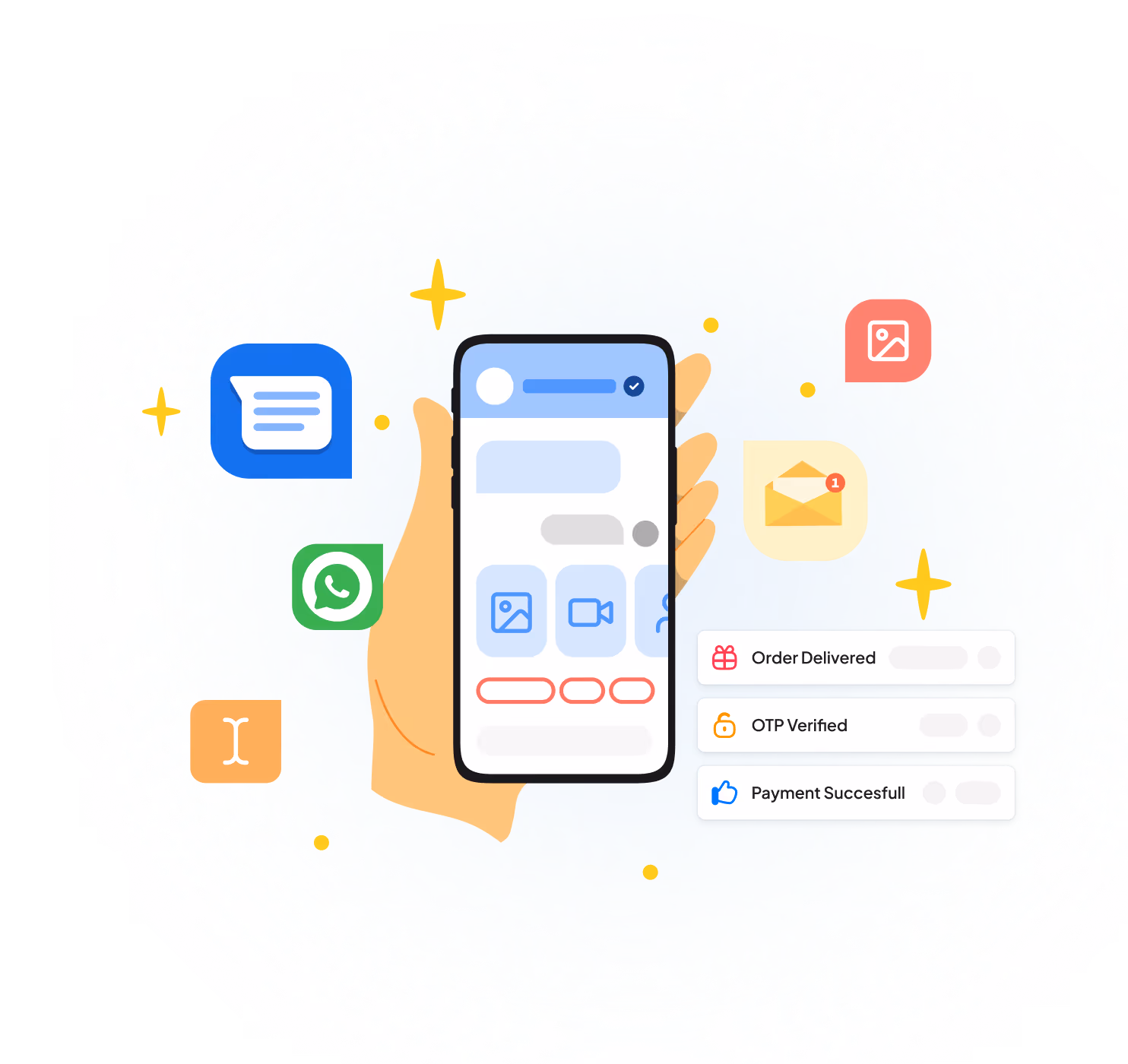 Image displaying Cpaas solutions provided by Message Central