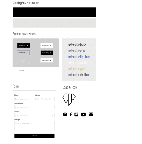 Logos et icones Style Guide Figma