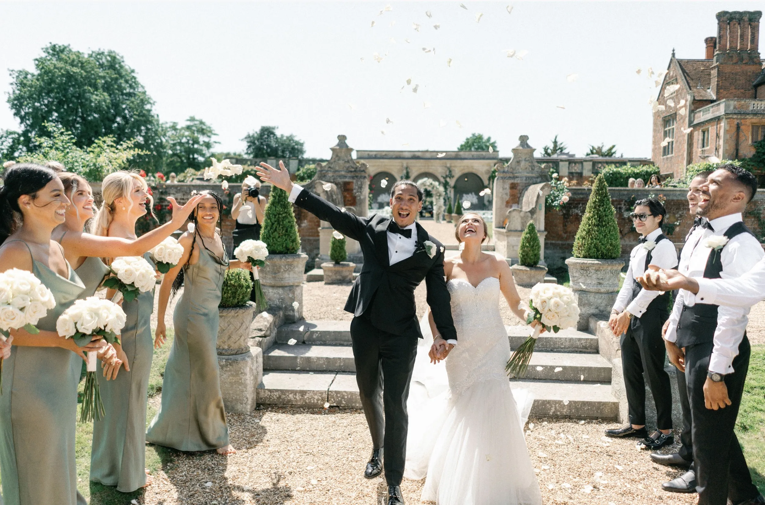 Outdoor Romantic Civil Ceremony on a Summer Day, North Mymms Parks's Loggia  